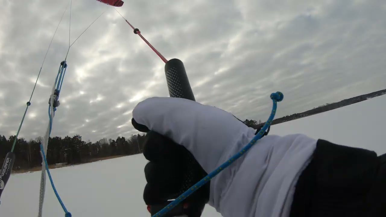 Snowkiting Blacken Mälaren 13/2 2026 del 6.