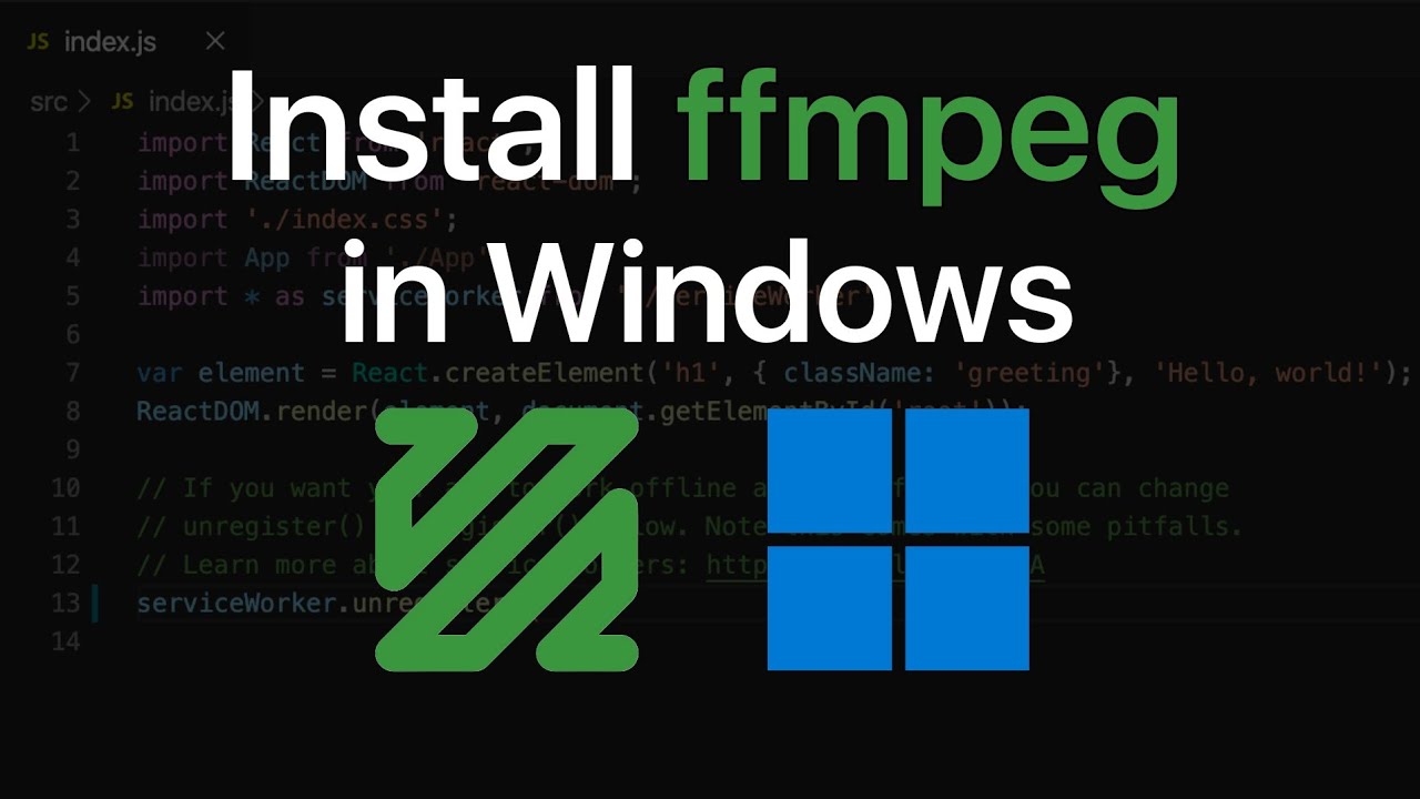 Как скачать и установить ffmpeg в Windows