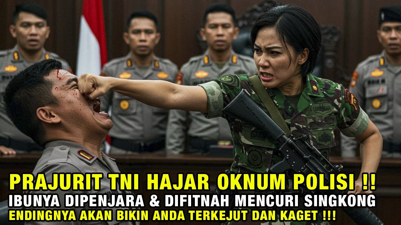 PRAJURIT TNI BALAS DENDAM HAJAR OKNUM POLISI YANG MEMFITNAH & MEMENJARAKAN IBUNYA‼️