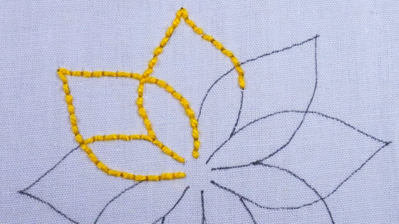 hand embroidery amazing flower design with some easy gorgeous stitch