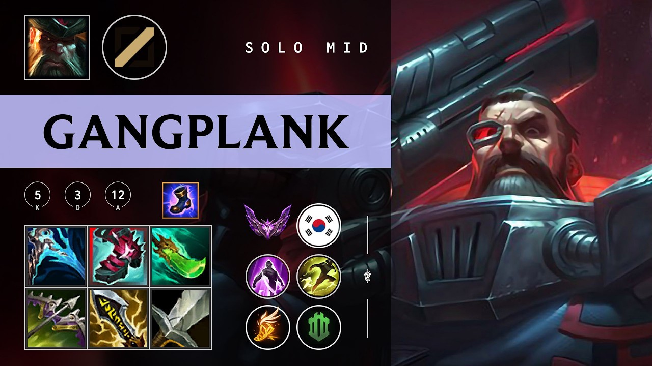 Gangplank Mid vs Ahri - KR Master Patch 26.04