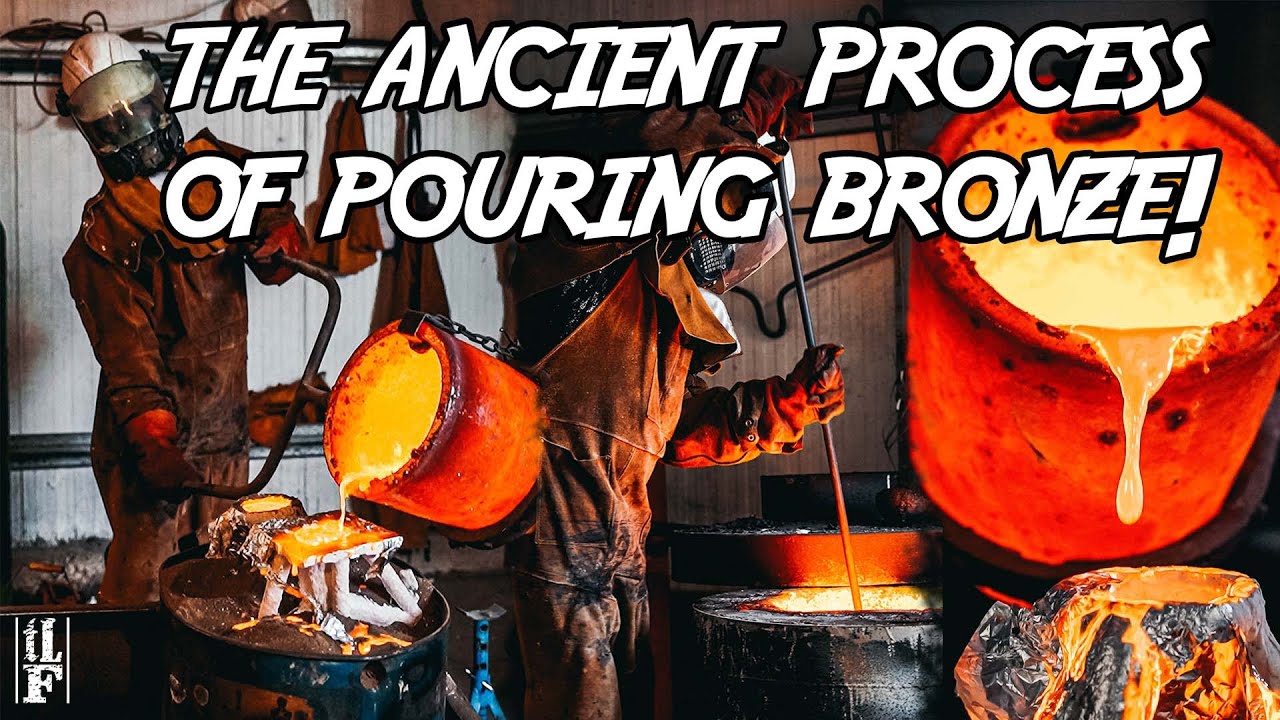 THE ANCIENT PROCESS OF BRONZE POURING! // THE LOST FOUNDRY
