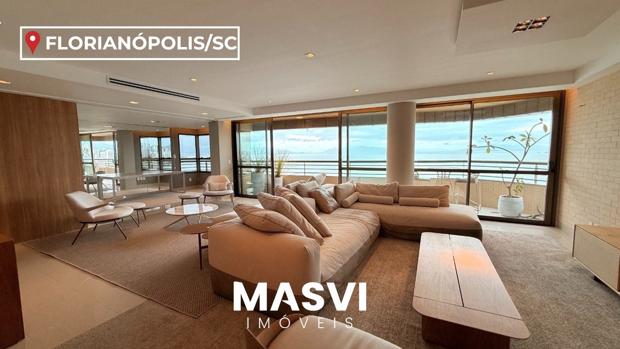 Apartamento Frente Mar - 3 Suítes no Plaza Monet | Centro, Florianópolis