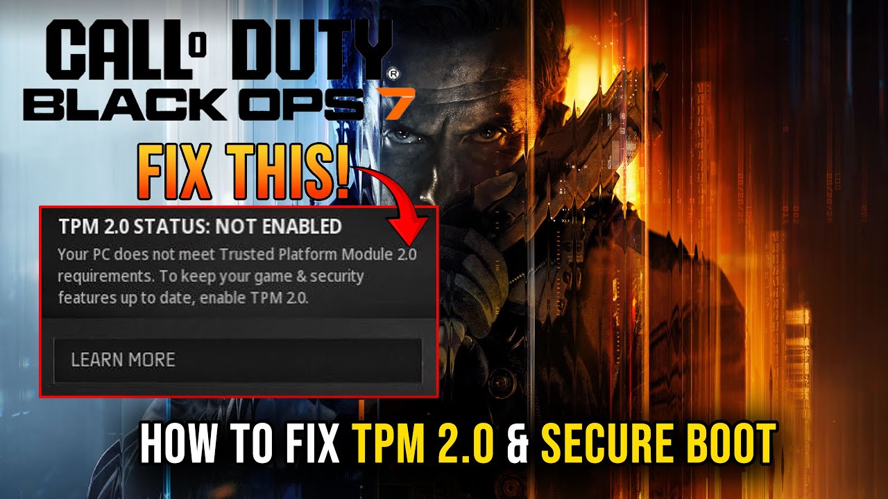 How To Fix TPM 2.0 & Secure Boot On Call Of Duty - Black Ops 7