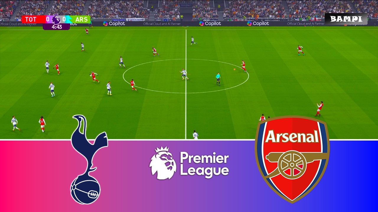 Tottenham vs Arsenal - Premier League 2025/26 / Full Match All Goals / PES 21 Gameplay