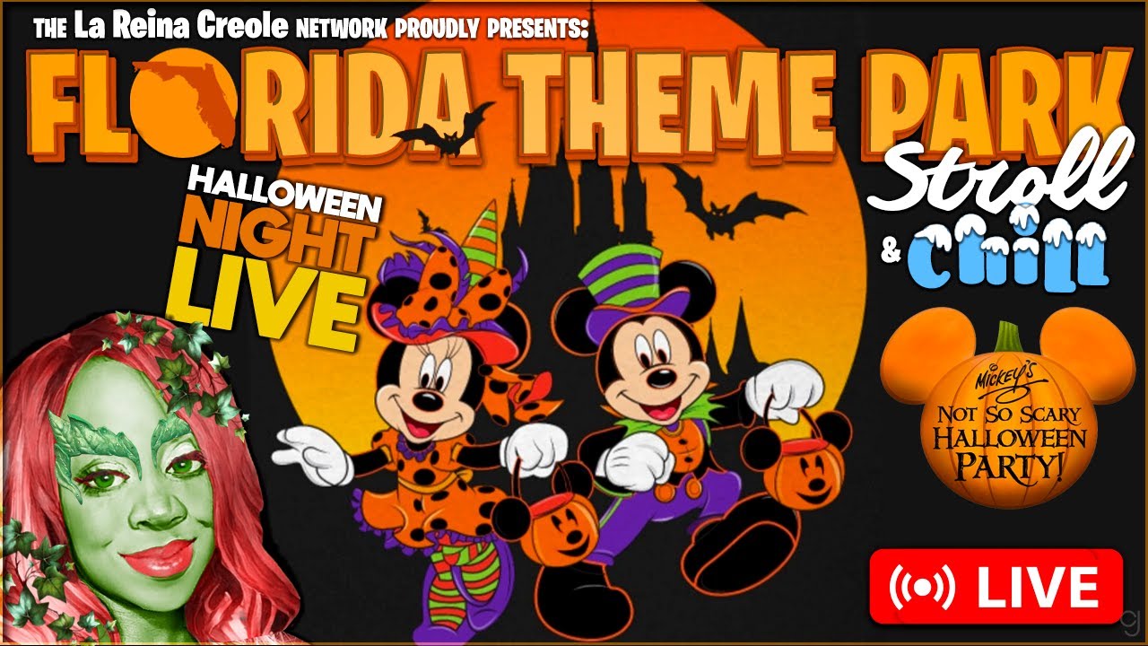 LIVE! Mickey's Not So Scary HALLOWEEN Party! | Stroll & Chill Livestream | Disney World 2023