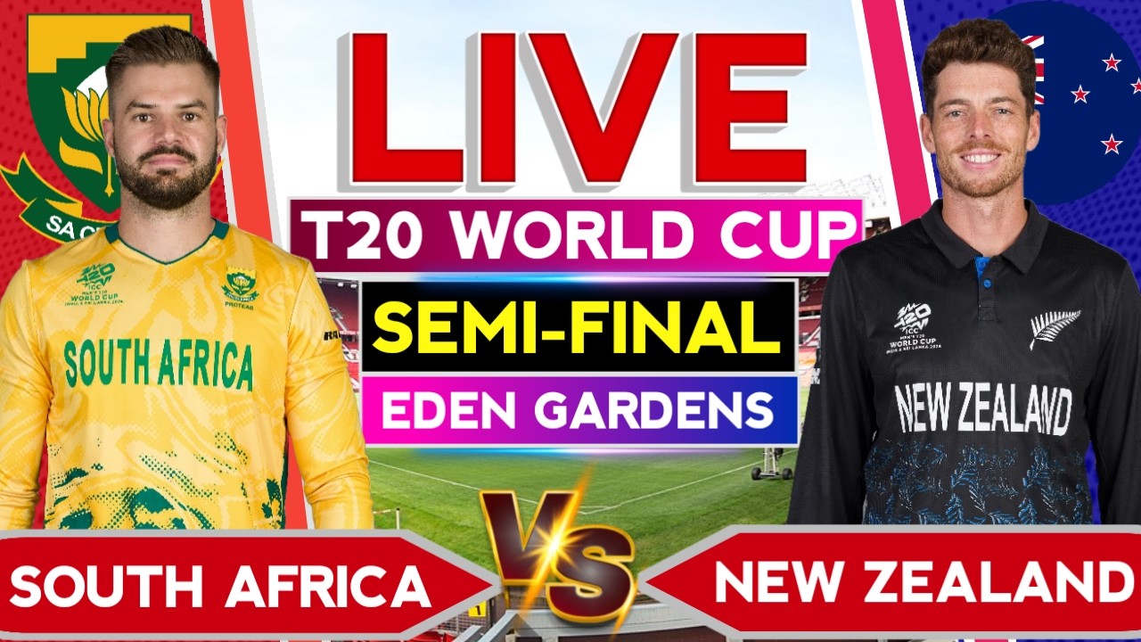 🔴 New Zealand vs South Africa Semi final | T20 World Cup 1st Semi Final | SA vs NZ Match kolkata