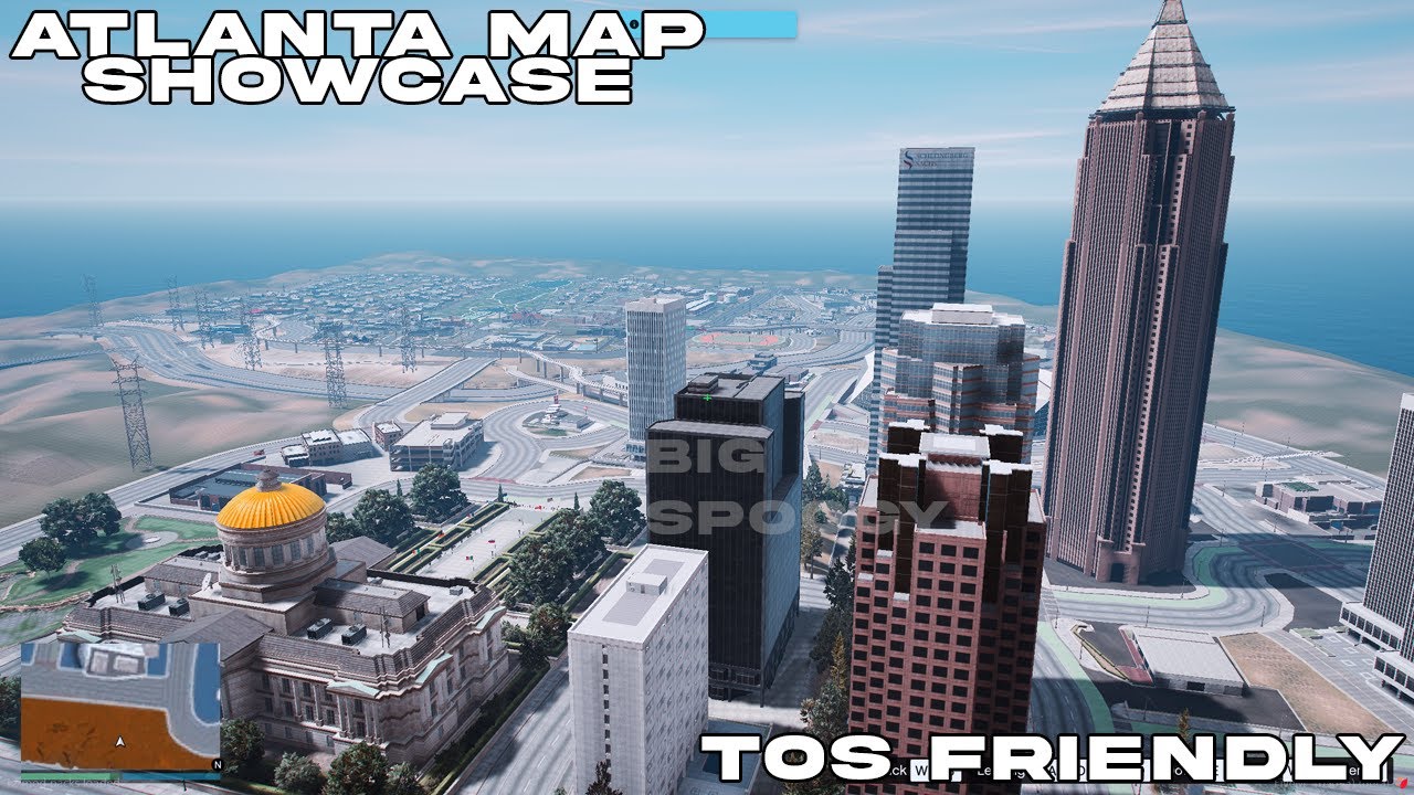 (FiveM) ATLANTA MAP TOS FRIENDLY! OPTIMIZED ATLANTA MAP! 40+ MLOS