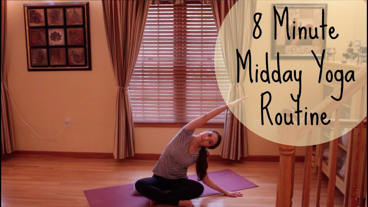 8 Minute Midday Yoga Routine - Afternoon Lunchtime Yoga Sequence | ChriskaYoga
