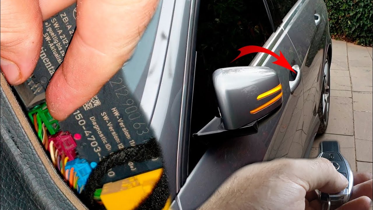 Как добавить Функцию Авто открывание боковых зеркал при разблокировке на Mercedes W212 W204 W218