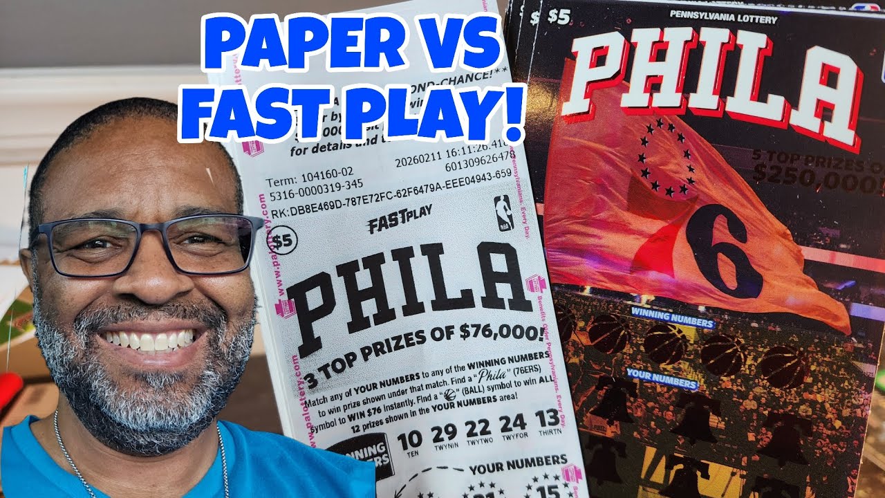 Which is better? Fast Play of Paper Scratch Off Tickets | Philadelphia Sixers #scratchers