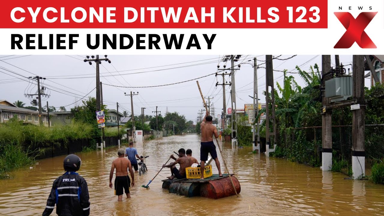 Cyclone Ditwah Kills 123 in Sri Lanka, 130 Missing; India Offers Emergency Aid