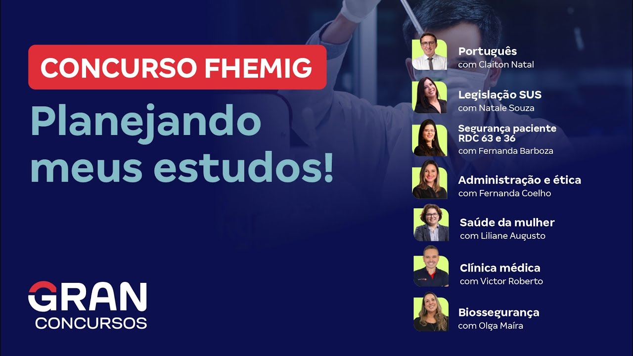 Concurso FHEMIG: Planejando meus estudos!