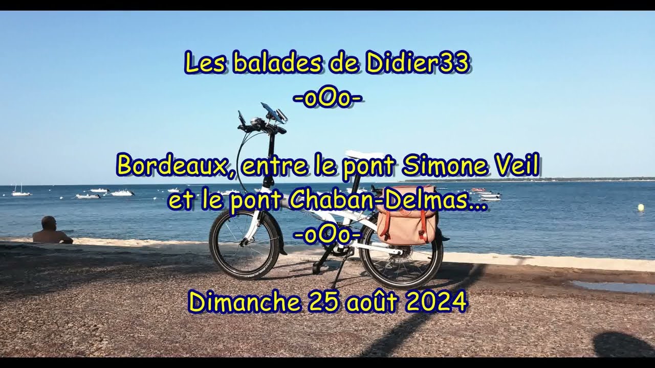 BALADE A VELO DANS BORDEAUX DIMANCHE 25 AOUT 2024