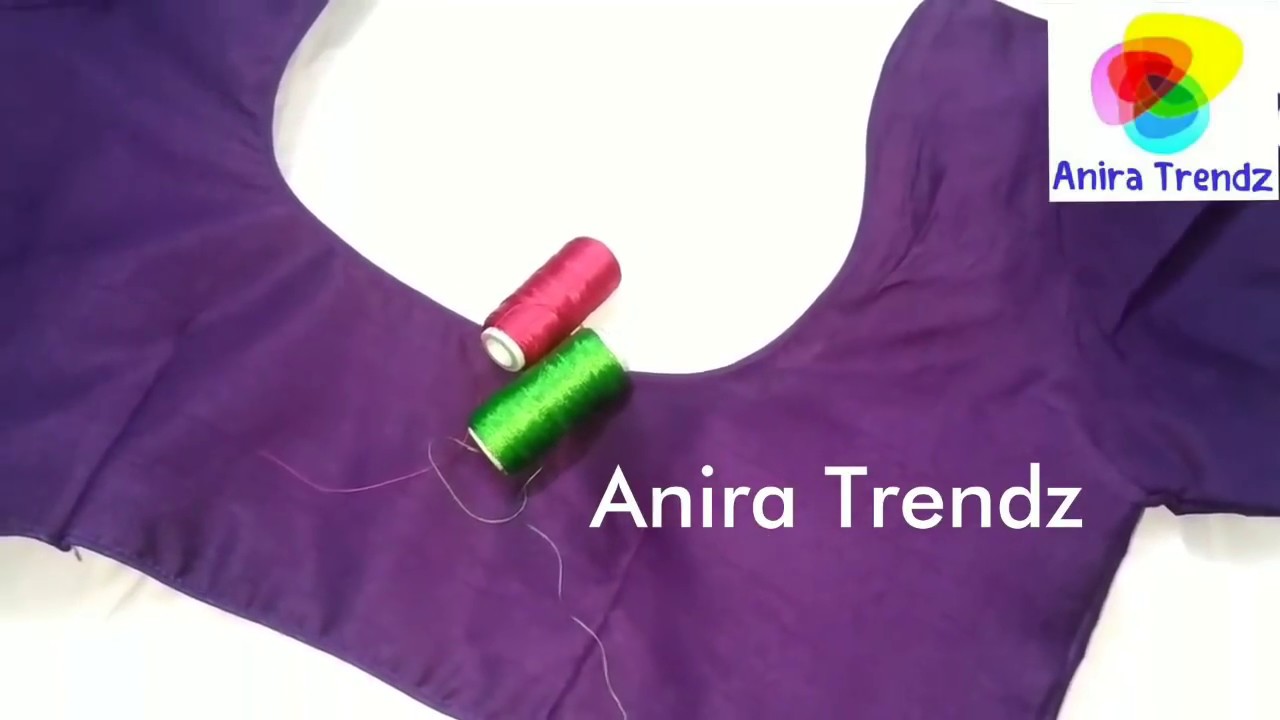 Stitched Blouse Hand Embroidery Tutorial Zig Zag pattern