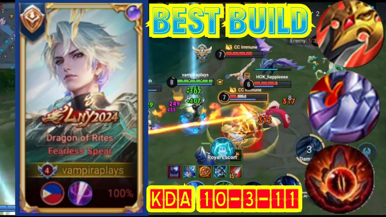 HOK ZILONG BEST BUILD 2026 WAS UNSTOPPABLE UNLIMITED GANK