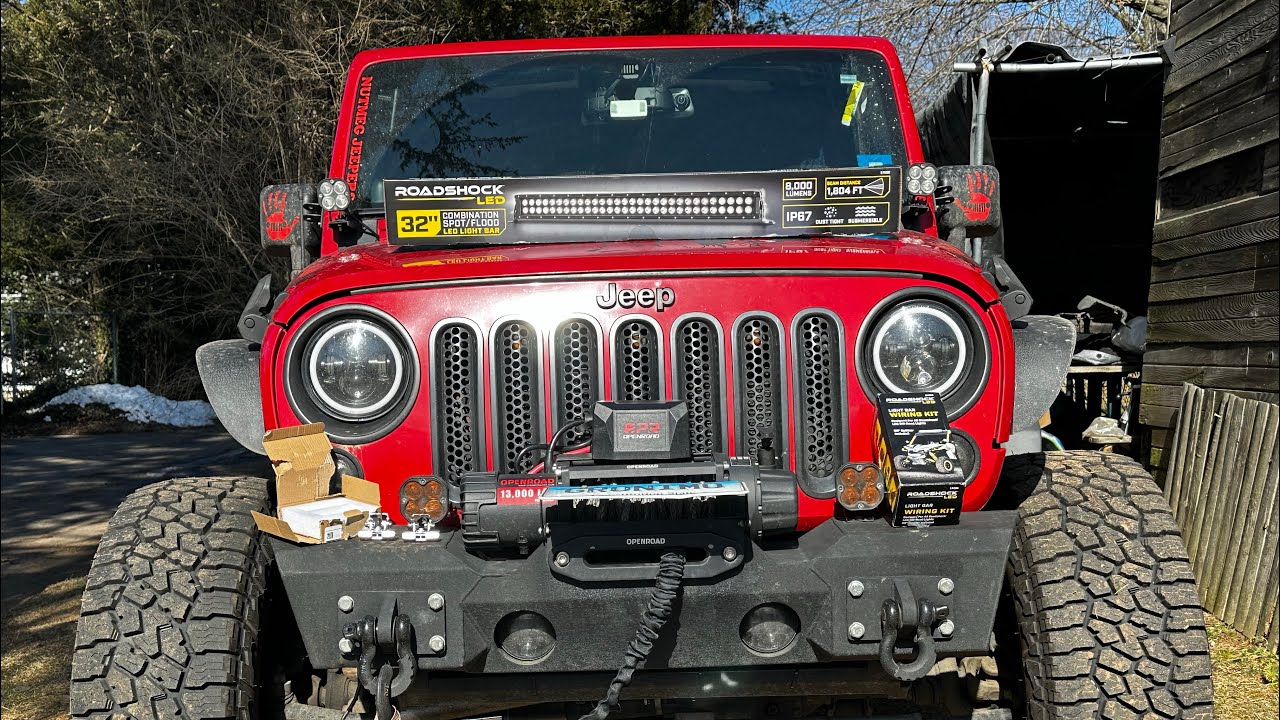 ROADSHOCK 32 in. Spot/Flood Combo LED Light Bar | install