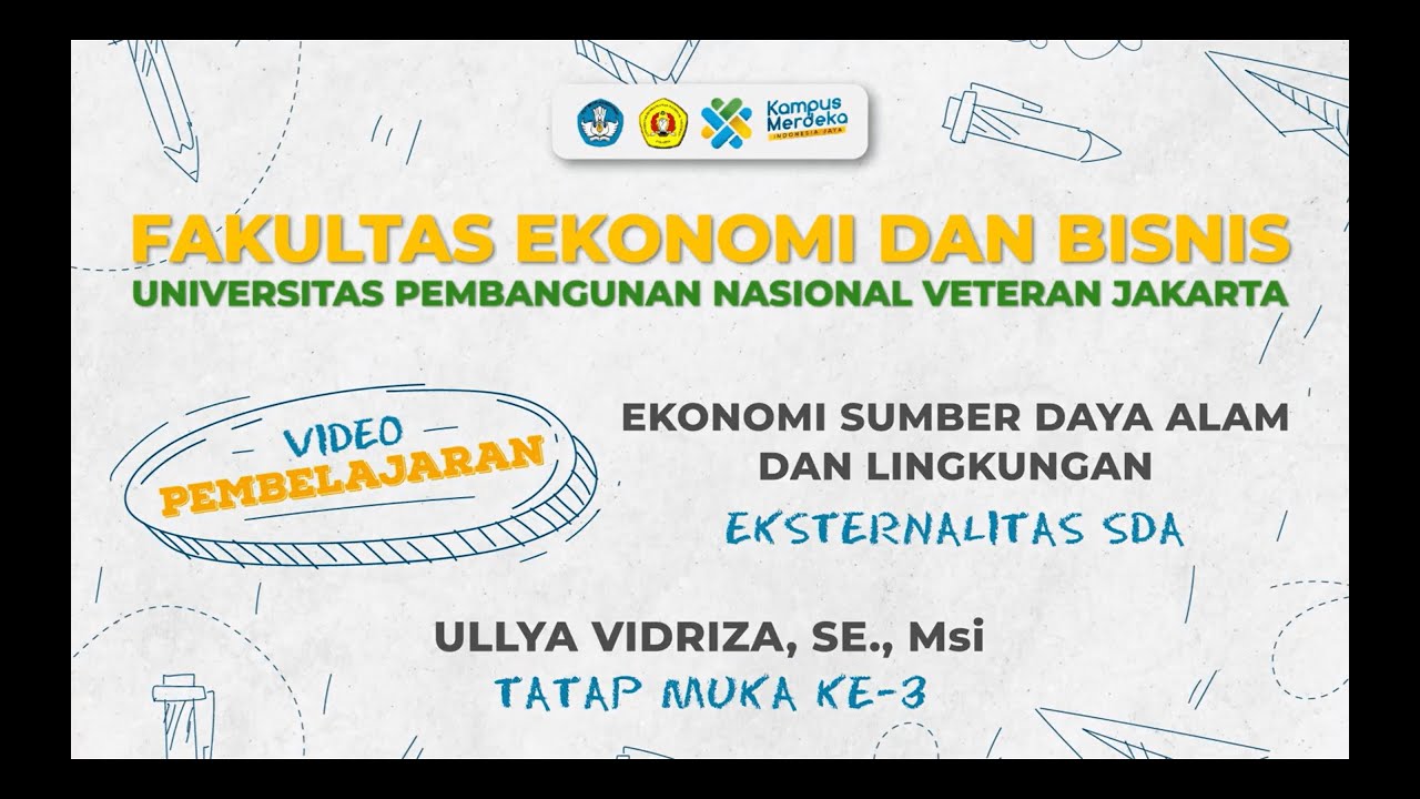 Konsep eksternalitas dalam ekonomi sumber daya alam dan lingkungan