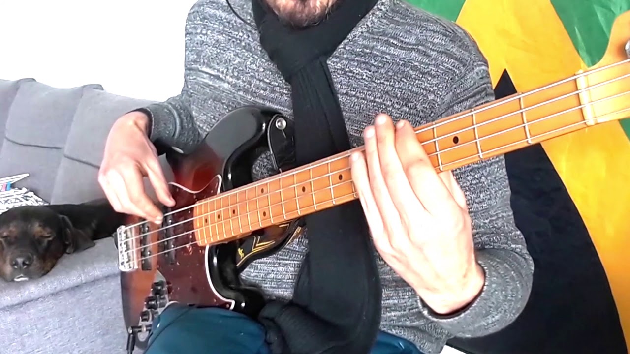 War - Bob Marley, Aston Barrett (Bass cover HD), TAB in the comments