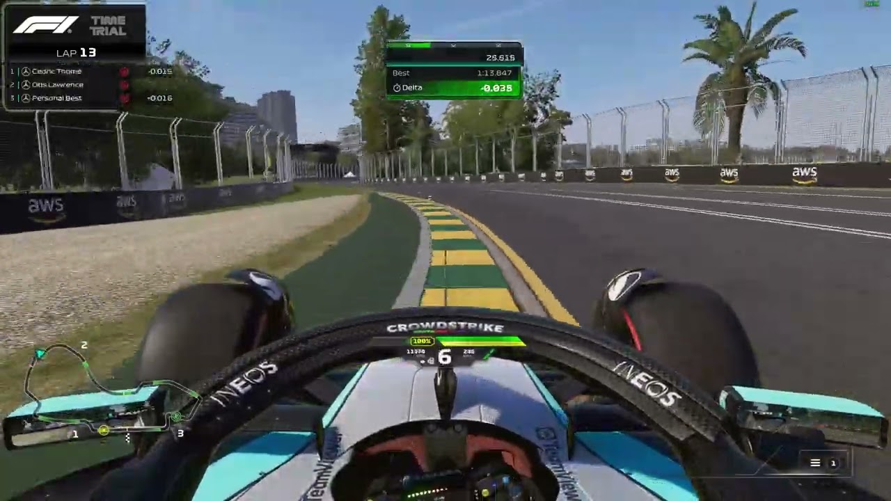 F1 24 - Australia World Record 1:13.746 - Otis Lawrence FRA ELITE45