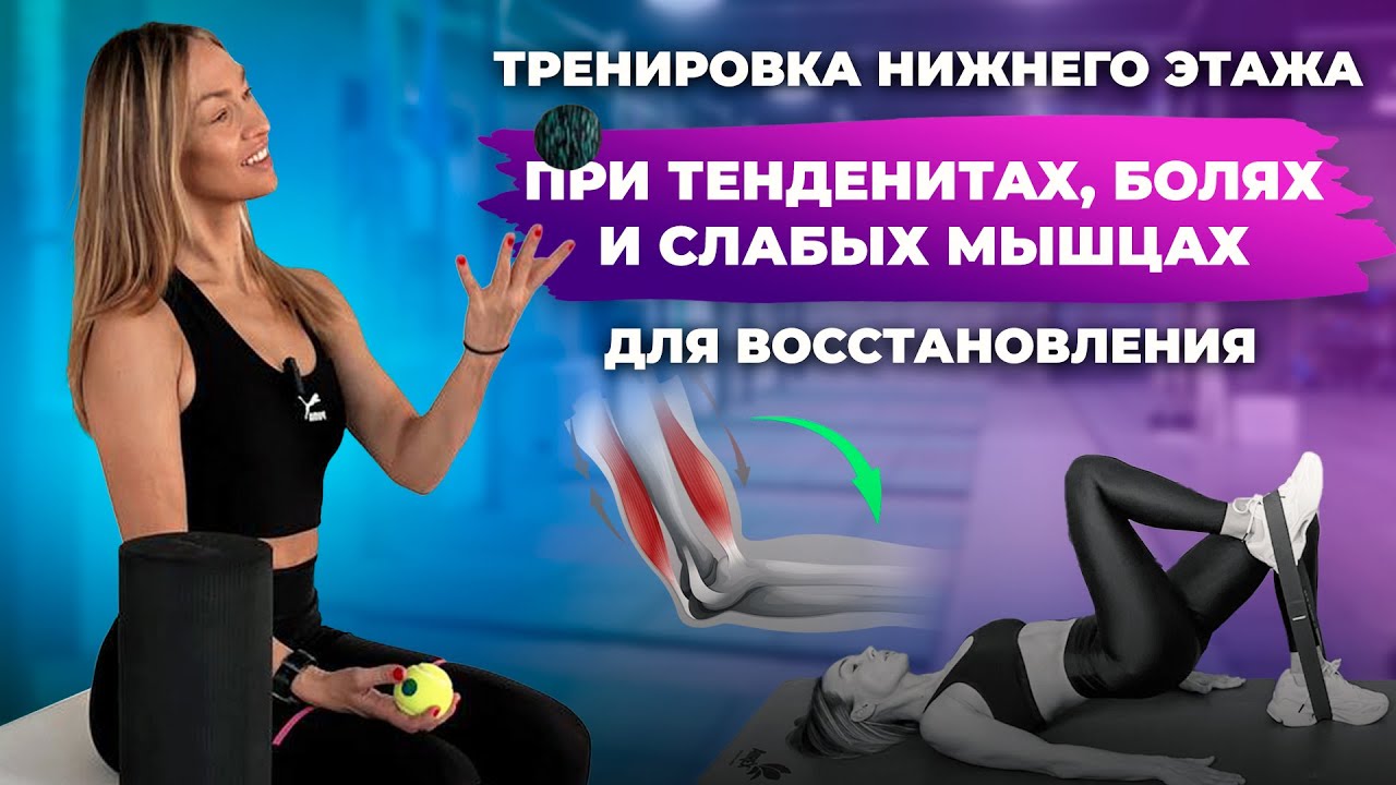 Эксцентрическая тренировка нижнего этажа. Для восстановления при тенденитах, болях и слабых мышцах.