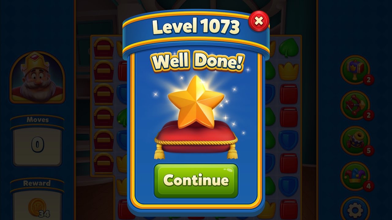 Royal Match - King Robert - Level 1073