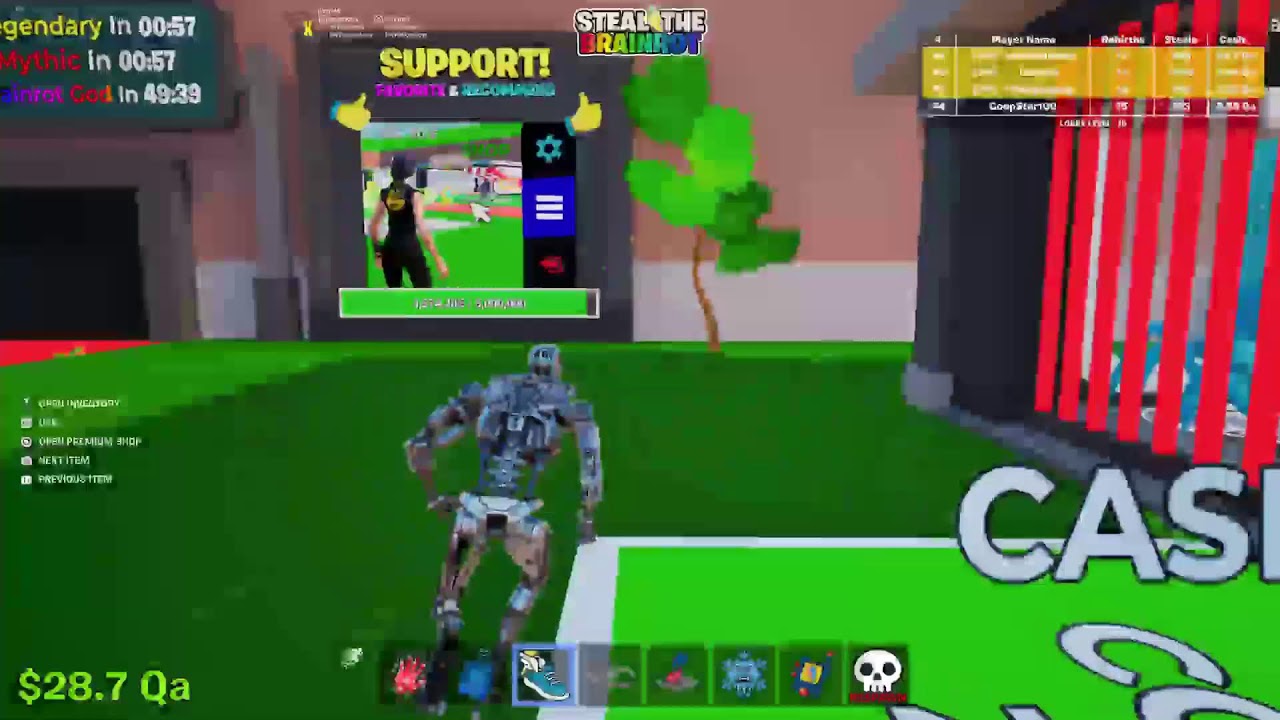 Steal a Brainrot fortnite Trading