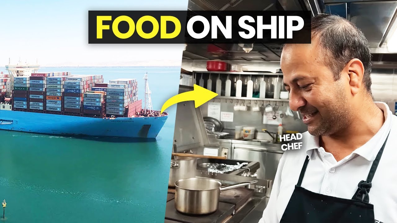 Watch what we EAT On a Merchant Navy Ship! LIFE AT SEA
