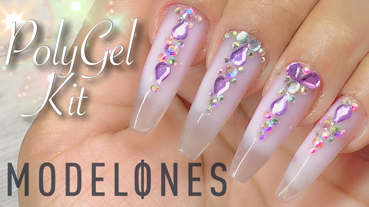 DIY MODELONES PolyGel Nail Kit | 12pcs PolyGel Starter Kit | Watch Me Do My Nails