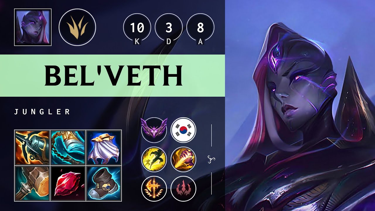 Bel'Veth Jungle vs Kindred: Unstoppable - KR Master Patch 14.21
