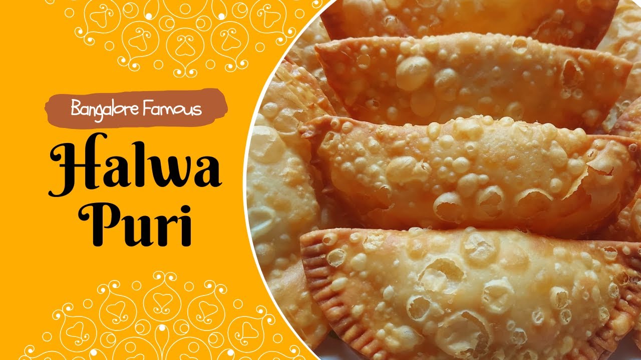 Famous Bangalore Halwa Puri 😍 | Soft Puri & Perfect Halwa