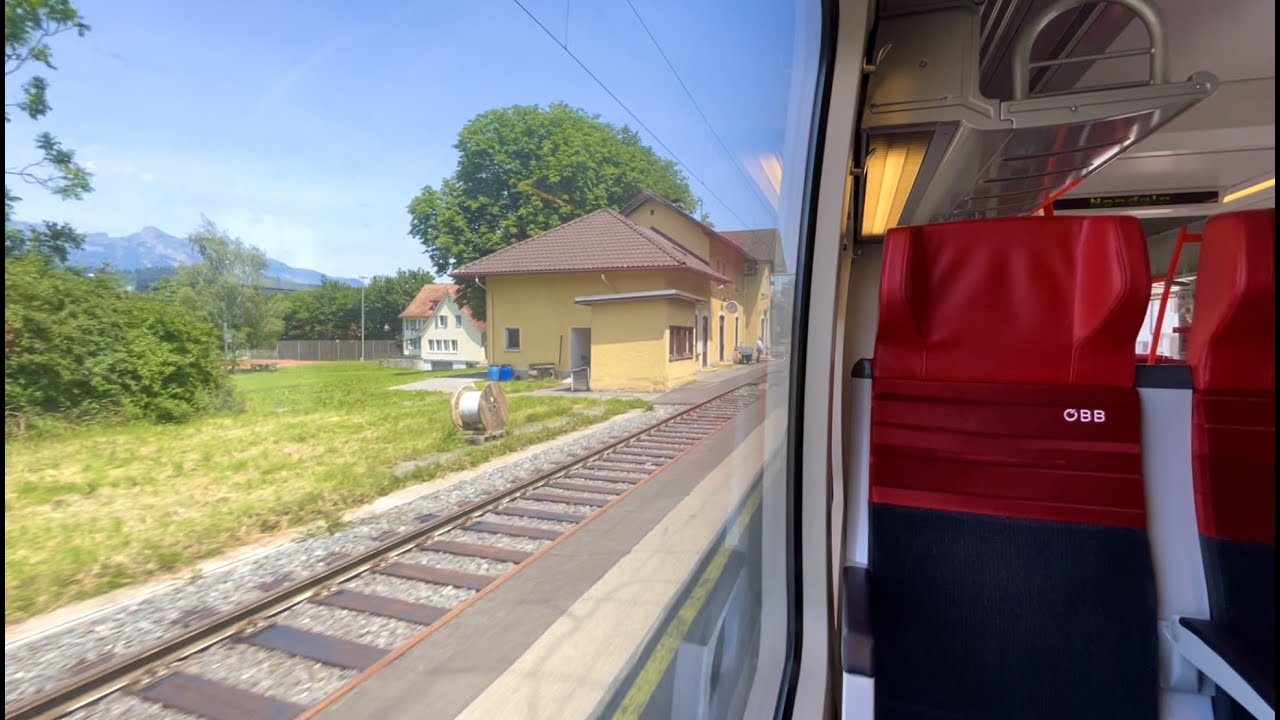 ÖBB | R: Buchs SG 🇨🇭 — Schaan-Vaduz 🇱🇮 — Feldkirch 🇦🇹 | Mit dem Regionalzug durch 3 Länder