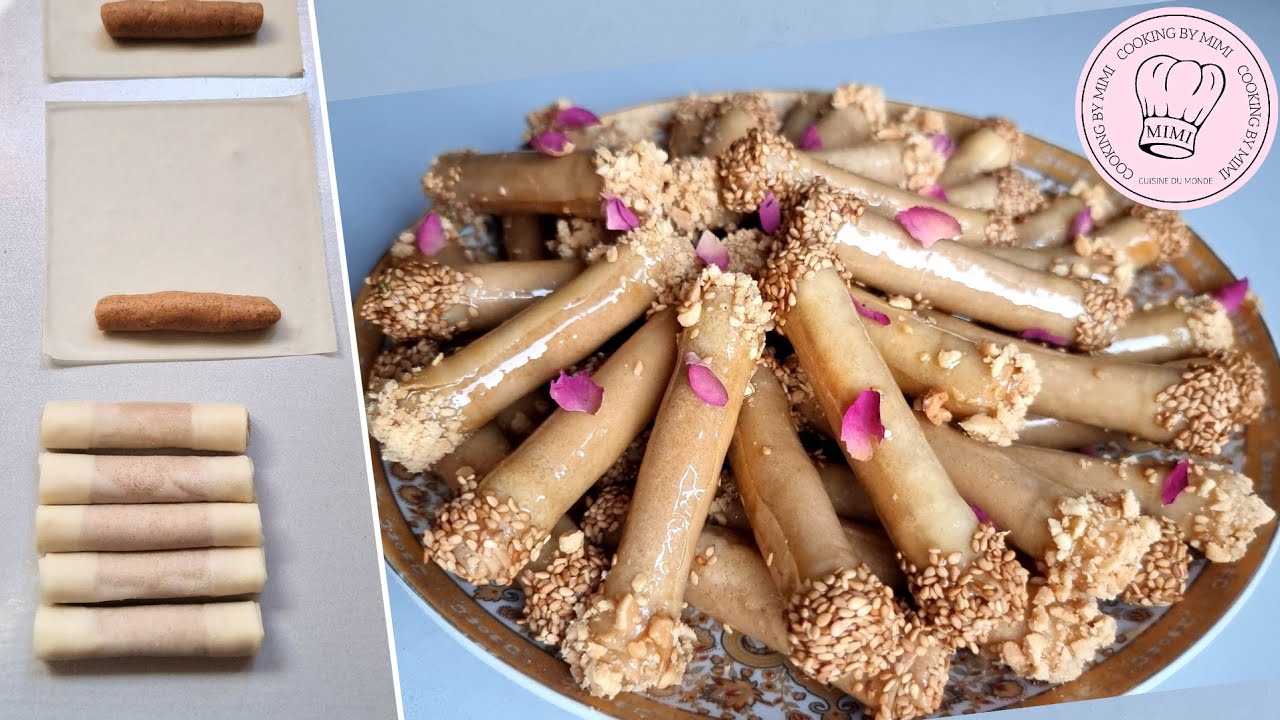 Cigares aux cacahuètes et au miel très facile👌💯