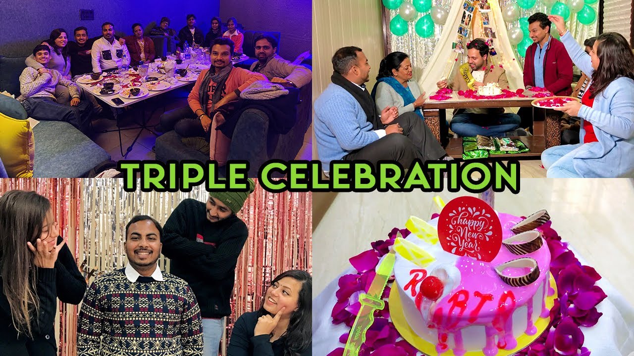 Triple Celebration | Karan's Birthday | Raabta Celebration | Aman's Birthday #vlog #kalakkriti