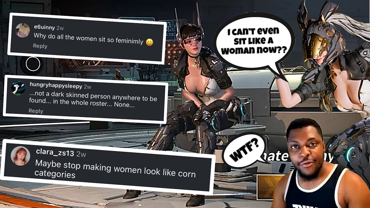 Insecure women have a problem with females sitting like Women In the first Descendant lmao!