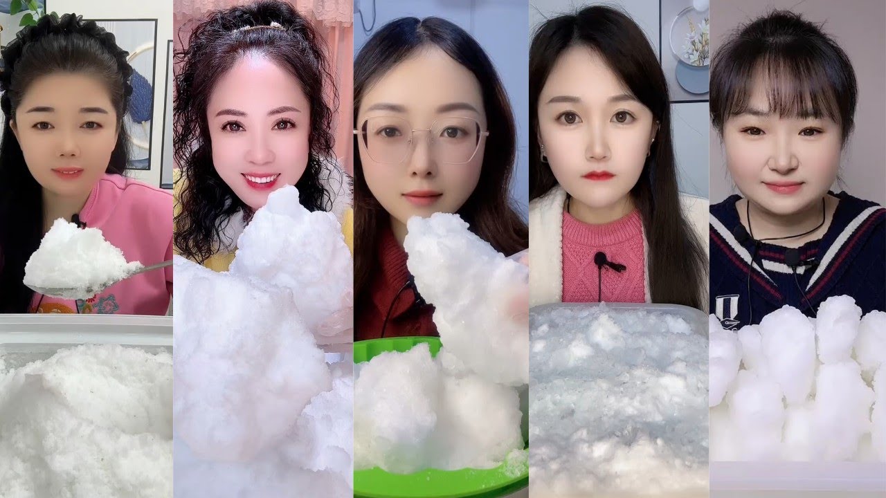 ASMR ICE EATING || FREEZER FROST EATING || SATISFYING SQUEAKY SOFT CRUNCHY FROST BITES ASMR🧊