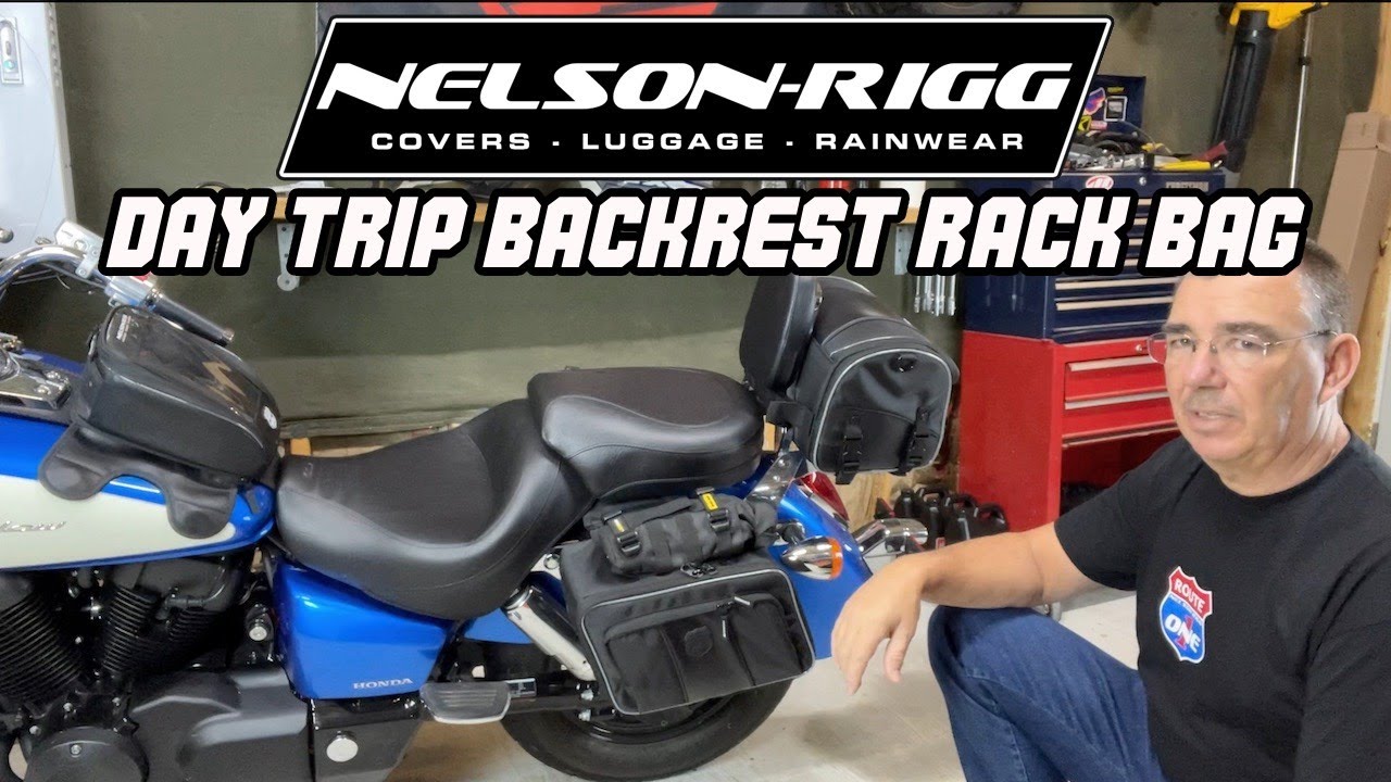 Nelson Rigg Day Trip Backrest Rack Bag - Honda VT750 Shadow Aero #motorcycle
