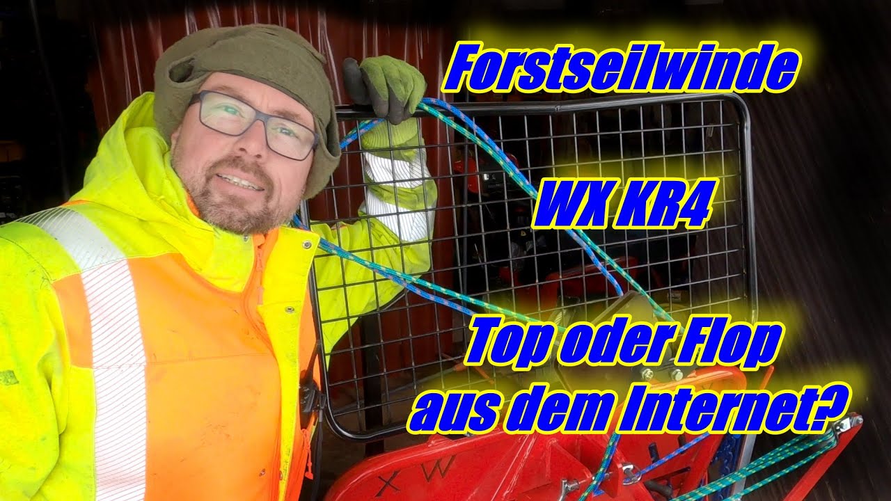 Neue Forstseilwinde aus Polen, Wirax KR4 Aufbau Anbau, Deutz 5006 Kubota L1382 Stihl 044 #farmvlog 4