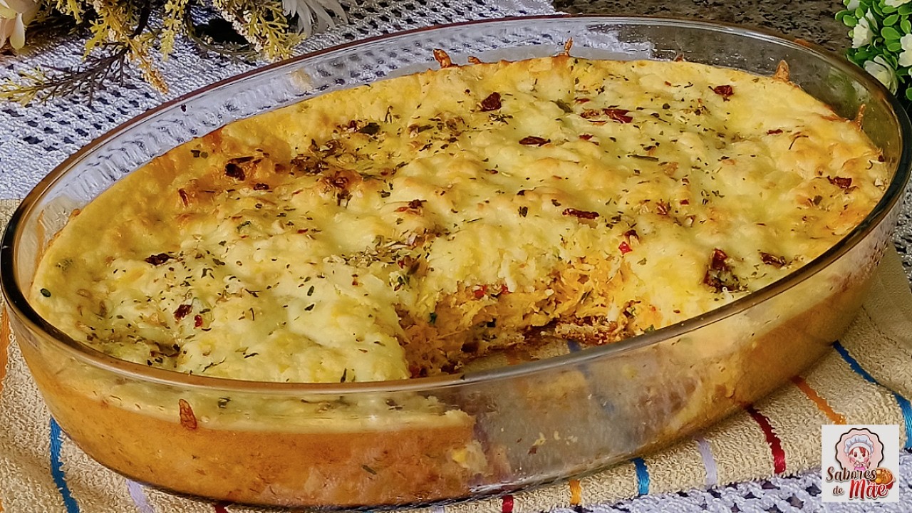 TORTA DE FRANGO SAUDÁVEL E SEM FARINHA 😱