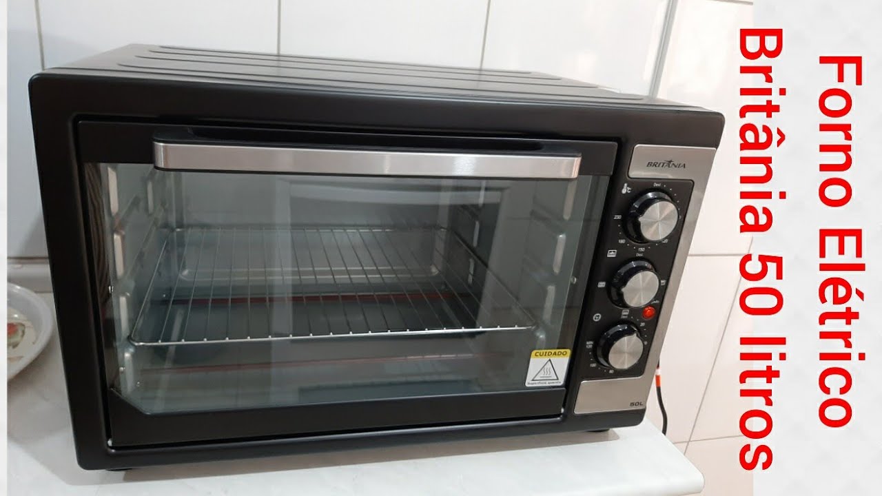 FORNO ELÉTRICO BRITÂNIA 50 LITROS| PRIMEIRAS IMPRESSÕES| LIMPEZA ANTES PRIMEIRO USO| MEDIDAS - BGG