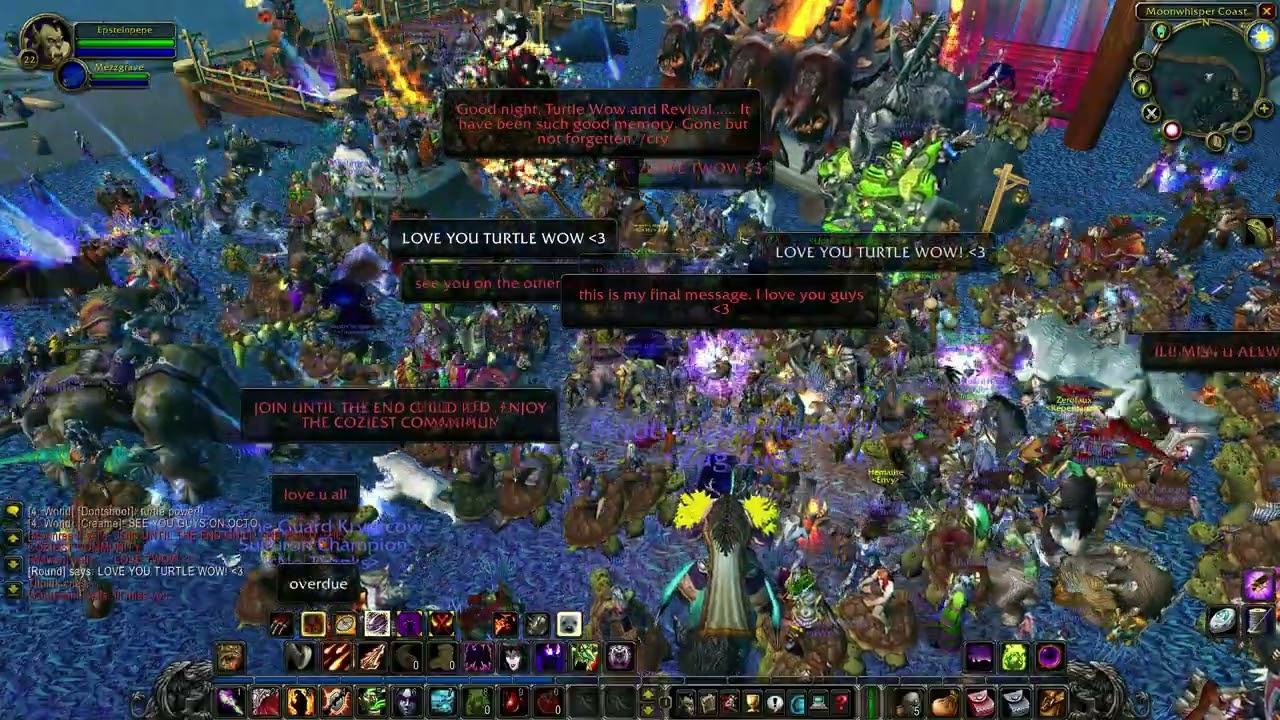 Turtle WoW's final moment after shutdown.