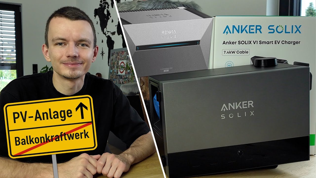 Balkonkraftwerk wird zur riesen PV Anlage?! ☀️🔋 Anker Solix Multisystem / Power Dock