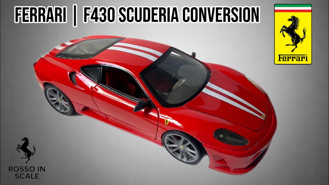 Ferrari F430 Conversion to Ferrari F430 Scuderia Full 1/18 Hot Wheels - Ep.6