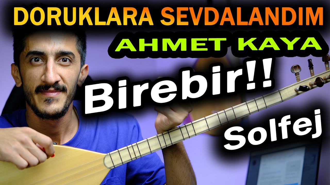 DORUKLARA SEVDALANDM SOLFEJ SAZ NOTALARI | AHMET KAYA Doruklara Sevdalandım Kısa Sap Bağlama Dersi