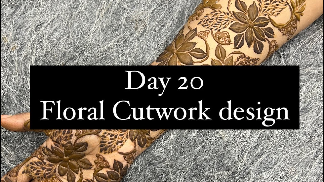Floral Cutwork designs  #hennadesignsforbeginnersstepbystep #howtomakemehndidesign