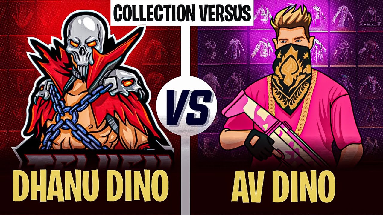 Dhanu Dino (Telugu Gaming ff) против Av Dino (игра с Dino) лучшая коллекция против Garena Free Fire