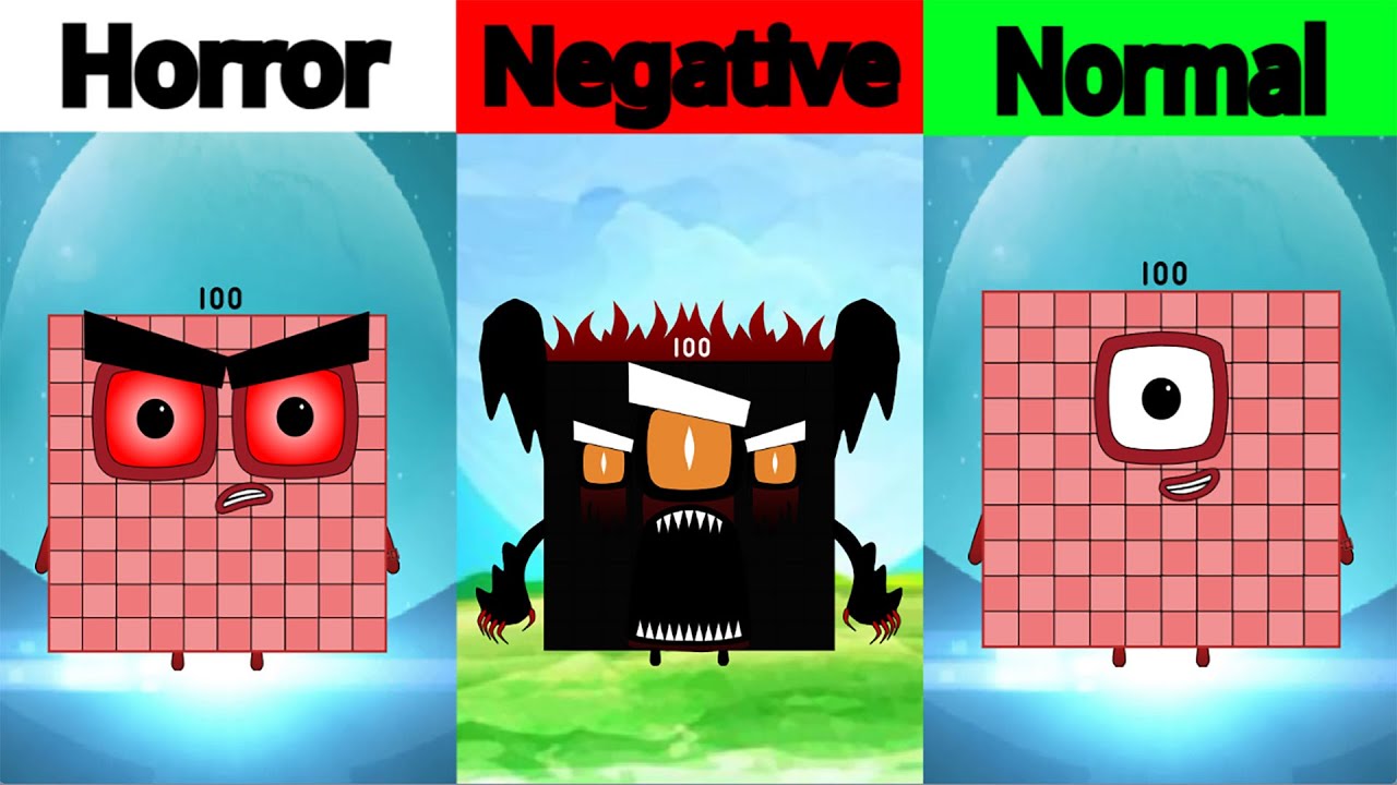 Uncannyblocks Band But Different (1-1,000) But Normal Vs Horror Vs Negative - Who Is Win?
