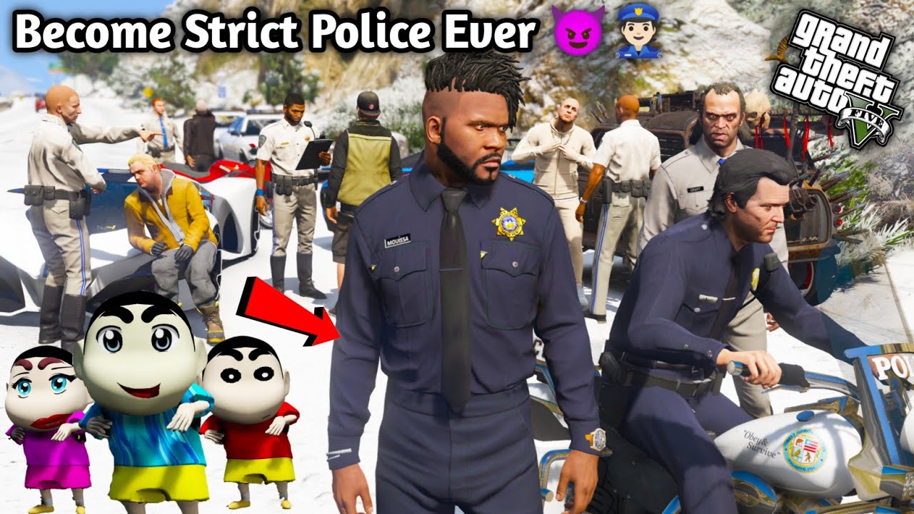GTA 5: Franklin Saw Corruption in Police Department 😰After His Absence 🤬Shinchan Anrgy 💔 PS Gamester
