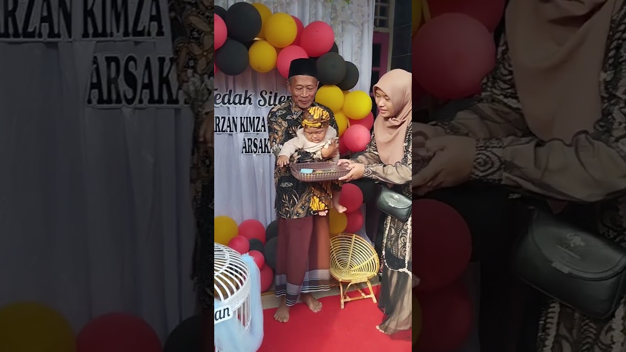 tradisi jawa tedak siten || Arzan kimza arsaka #fyp #tradisijawa #tedaksiten
