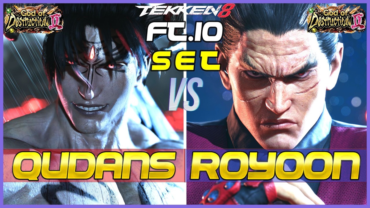 T8 FT 10 Set! ▰ QUDANS (Devil Jin) Vs ROYOON (Kazuya) ▰ Tekken 8 High Level Gameplay